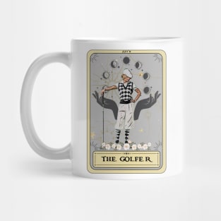 The Golfer Woman Tarot Card, Golf Mug